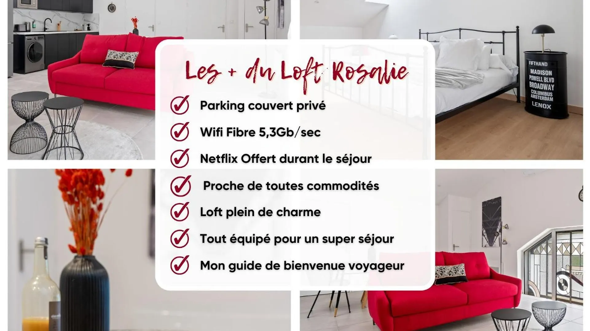Loft Rosalie - Le Meridien A Charbonniere Les Bains - Parking - Netflix - Wifi Charbonnieres-les-Bains Apartment